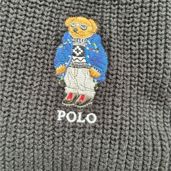 Ralph Lauren RLX Polo Ski Bear Sweater Sz L w/Matching Beanie & Scarf - Picture 8 of 9